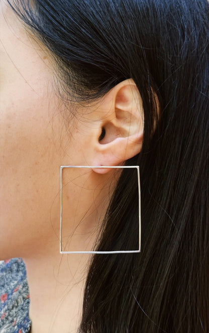 Air Hoops Asymmetrical  Earrings