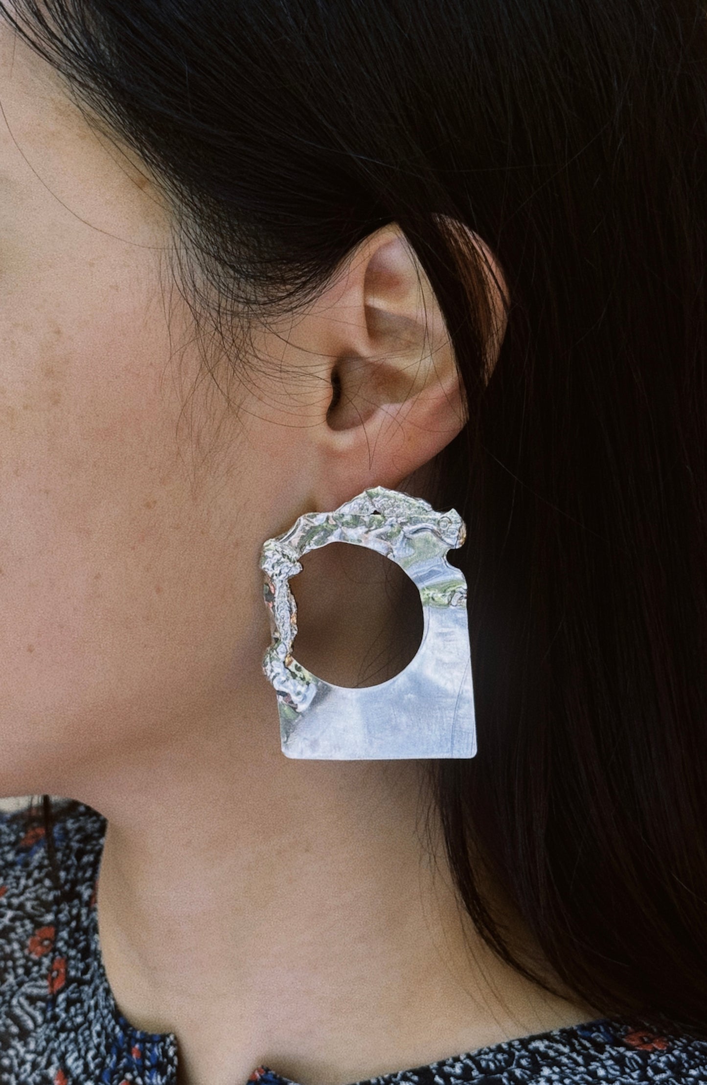 Asymmetric Roman Earrings