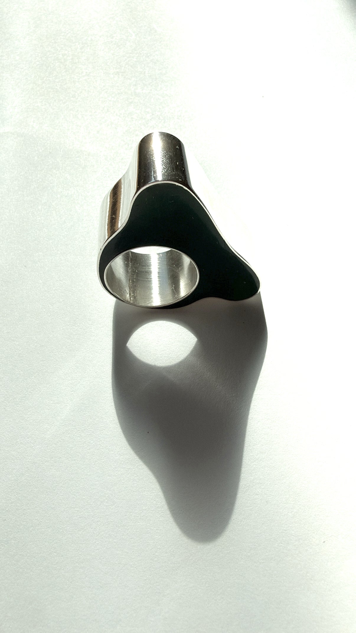 Silver and Resin Ring