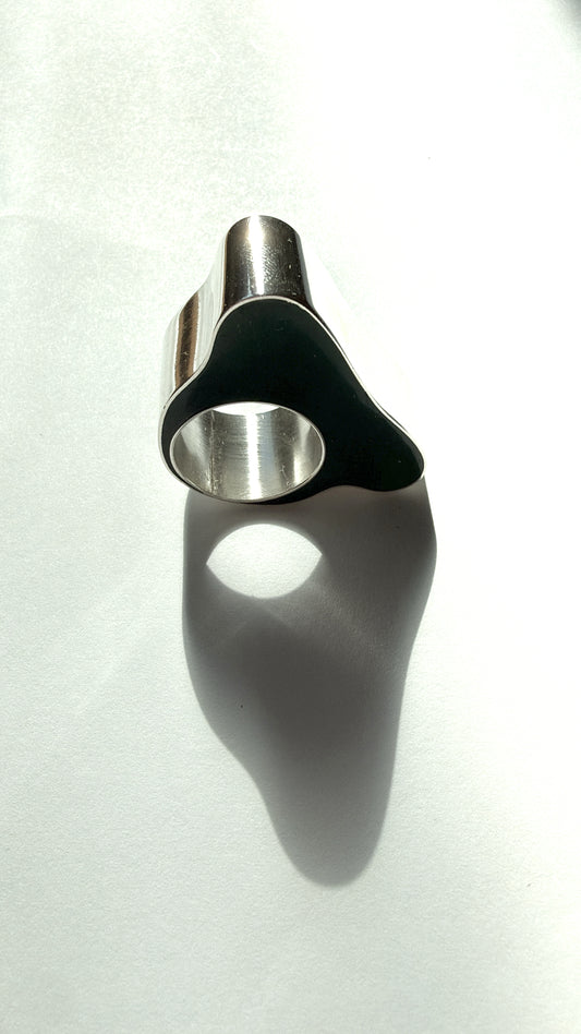 Silver and Resin Ring