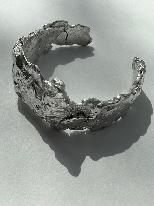 Fossil Silver Cuff