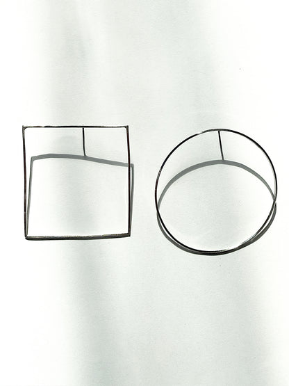 Air Hoops Asymmetrical  Earrings