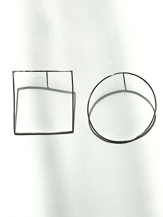 Air Hoops Asymmetrical  Earrings