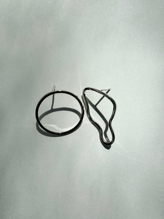 Asymmetrical Shapes Small earrings